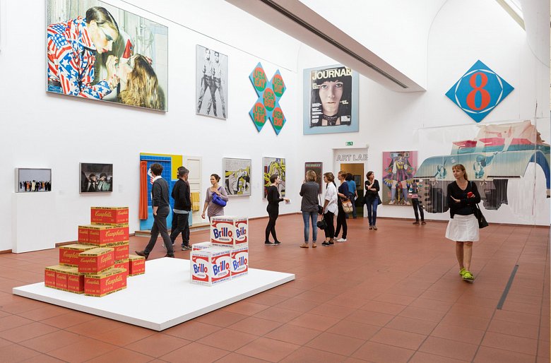 View of the pop art collection of the Museum Ludwig