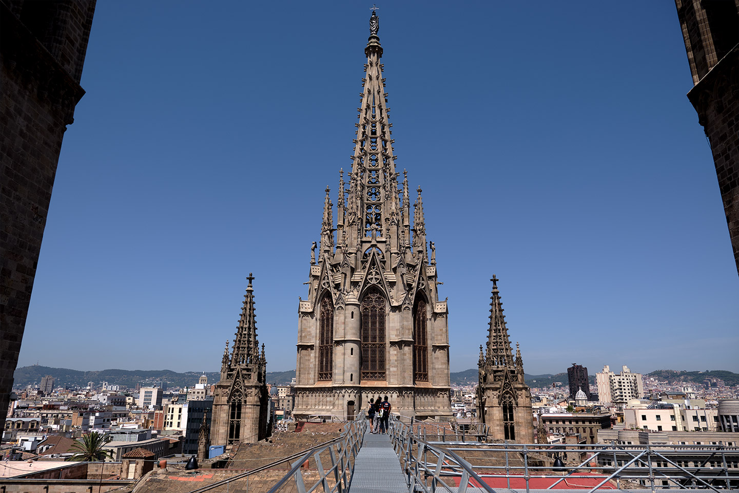 Cathedral of Barcelona rooftop