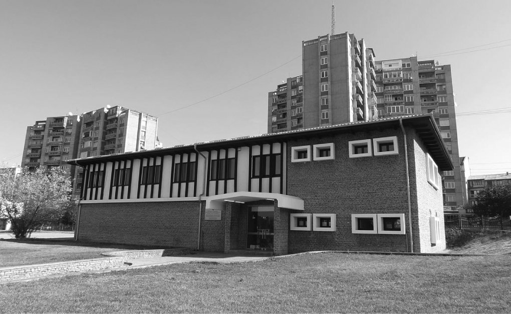 The National Gallery of Kosovo, view from outside