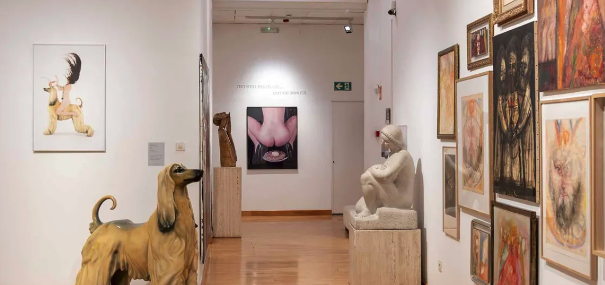 The Museu d'Art Modern inside view