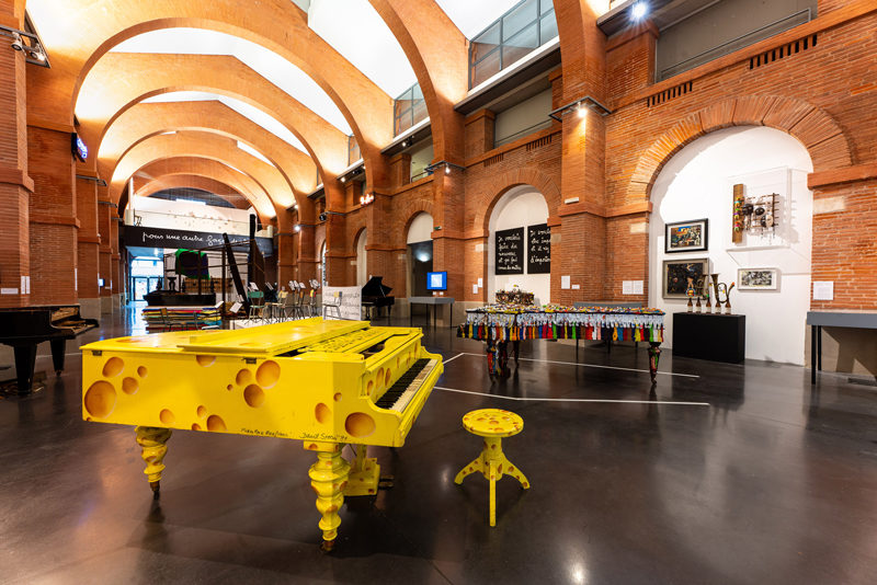 View of the central hall of Les Abattoirs