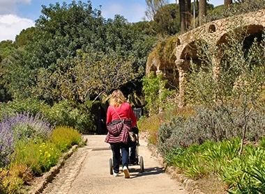 Parc Güell with wheelchair
