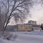 The Aine Art Museum - outside in Winter